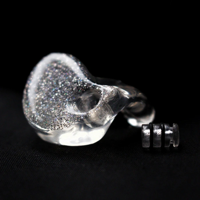 Earplugs FATfreq Budplugs Pro Custom (Hearing Protection) Silver - img.1