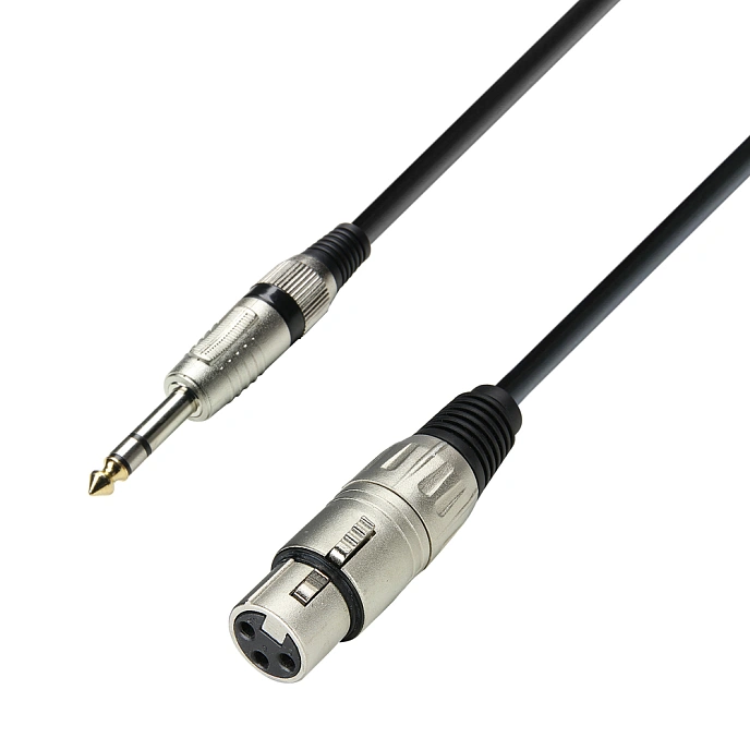 Cable Adam Hall K3BFV0300 XLR Female - Jack 6.3mm TRS 3m - img.0