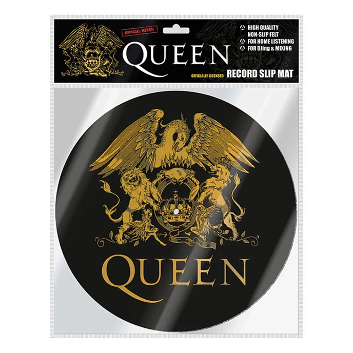 Vinyl Accessory Pyramid Queen Logo (12 Slipmat) Black - img.1