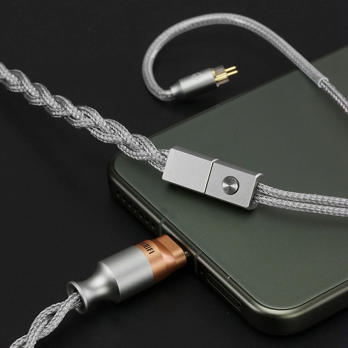 Cable ddHiFi M198C USB-C - 2-pin Silver - img.5