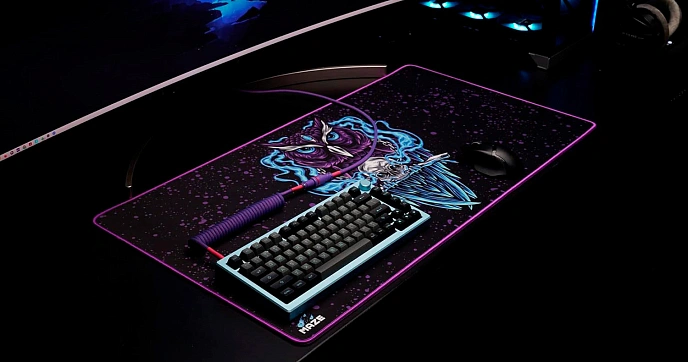 Mouse pad Maze NIGHT OWL-B Black 2XL - img.1