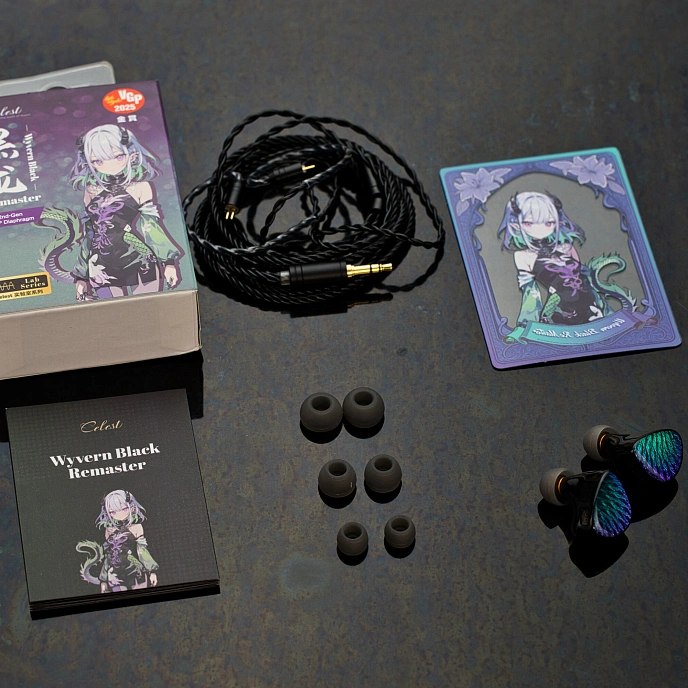In-ear headphones Celest Wyvern Black Remaster (with Mic) Malachite Violet - img.6