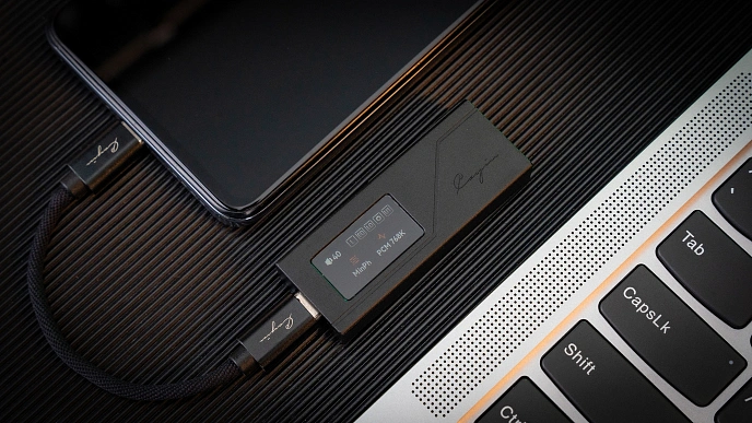 Headphone amplifier with DAC Cayin RU3 Black - img.3