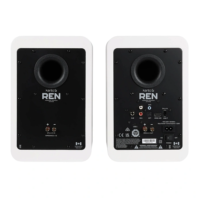 Bookshelf speakers Kanto Ren Matte White - img.4