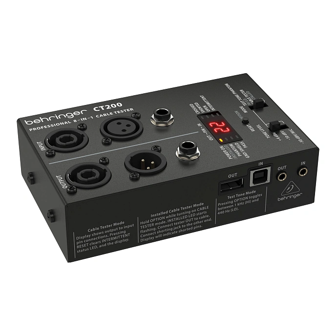 Cable Tester Behringer CT200 Grey - img.1