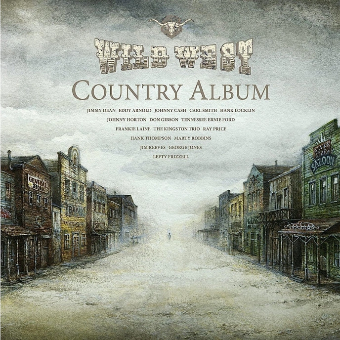 Vinyl Record Various Artists - Wild West Country Album (Marbled Vinyl) LP - img.0