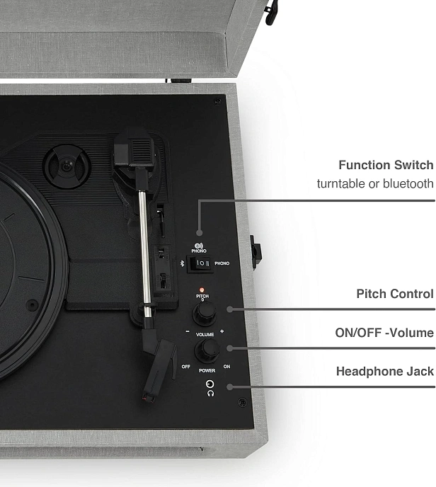 Turntable Crosley Voyager Plus Gray - img.1