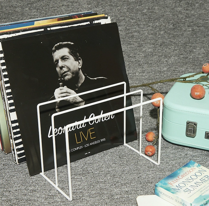 Vinyl record stand MJI Audio Vinyl Records Holder R25 White - img.6