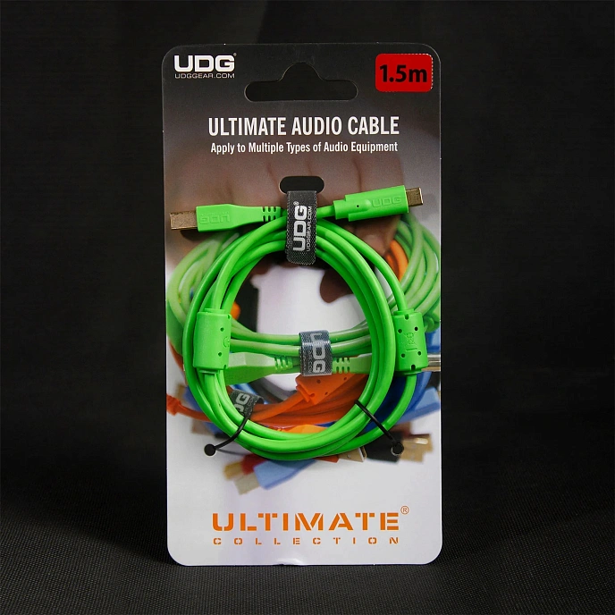 Cable UDG Ultimate Audio Cable USB-C - USB-B Straight 1.5m Green - img.3