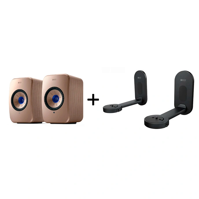 Kit KEF LSX II Soundwave + KEF B1 Wall Bracket Black - img.0