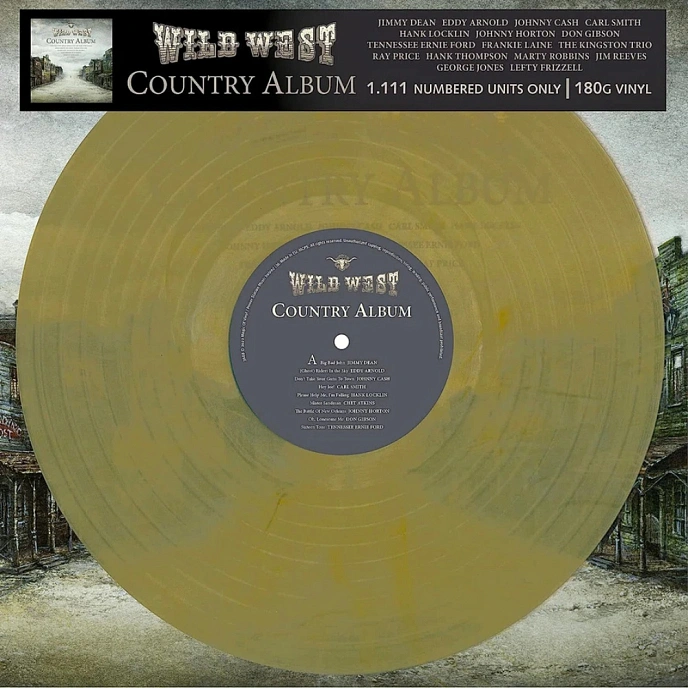Vinyl Record Various Artists - Wild West Country Album (Marbled Vinyl) LP - img.2