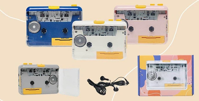 Player MJI Audio J09 Cassette Player Blue - img.8