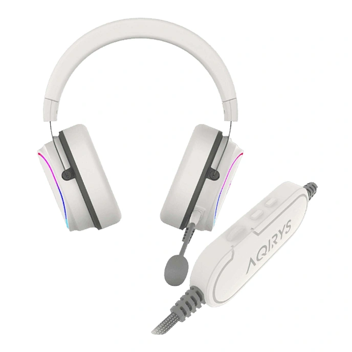 Gaming headset AQIRYS Altair 7.1 RGB USB White - img.1