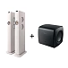 Floorstanding Speakers KEF LS60 Wireless Mineral White + KEF KC 62 Black - img.0 Floorstanding Speakers KEF LS60 Wireless Mineral White + KEF KC 62 Black - img.0