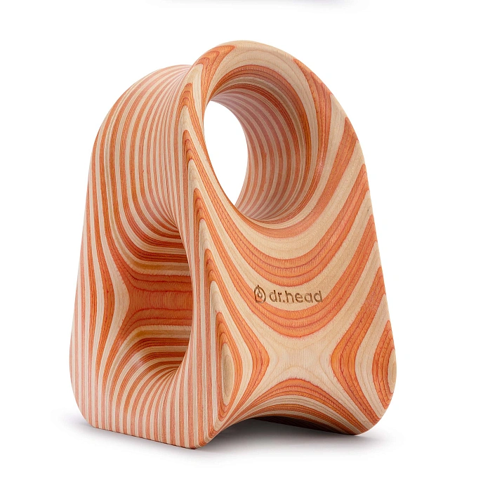 Headphone stand Dr.Head Under Wood Typhoon 1 Natural Orange - img.2