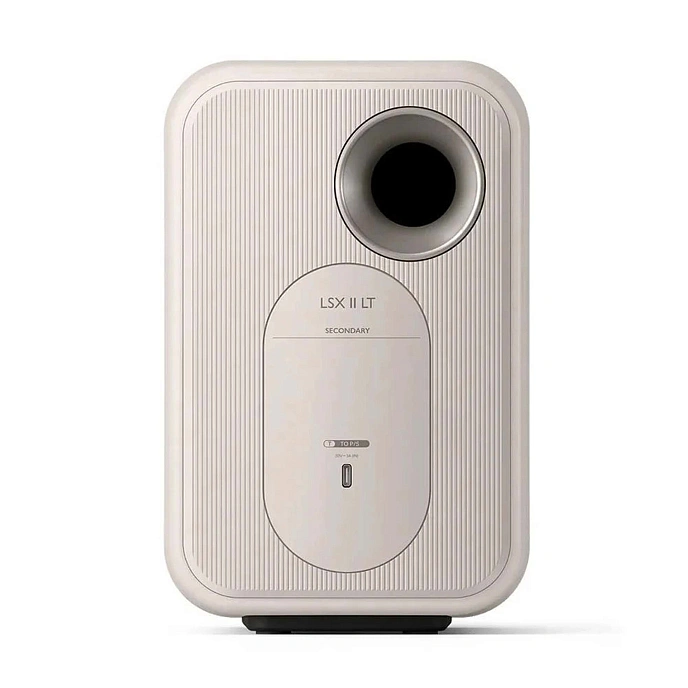 Bookshelf speakers KEF LSX II LT Stone White + KEF P1 Desk Pad Silver - img.6