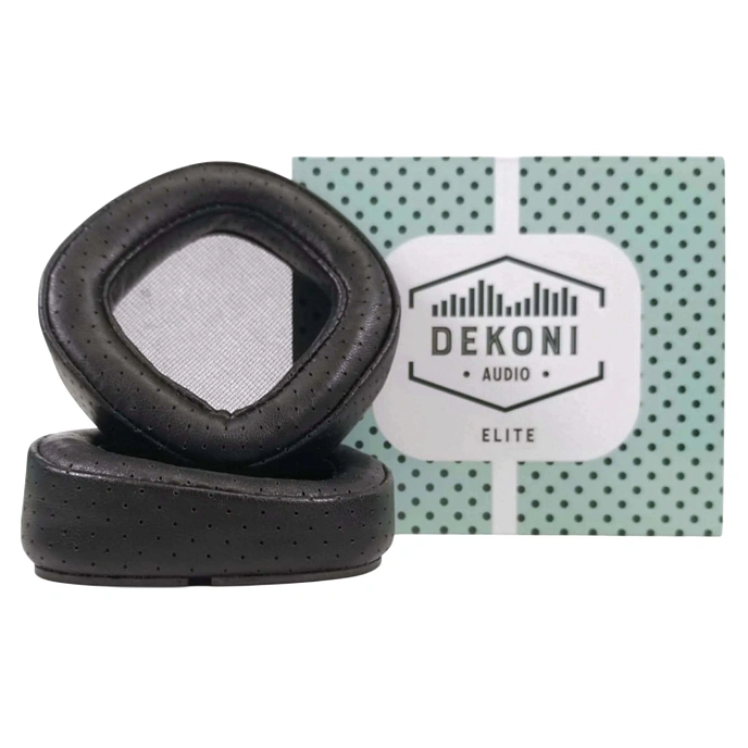 Eartips Dekoni Audio Elite Fenestrated Sheepskin Pads Abyss Diana Black - img.0
