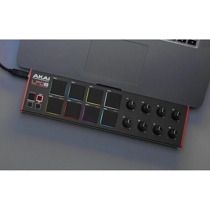 MIDI Controller AKAI PRO LPD8 MK2 Black Red - img.5