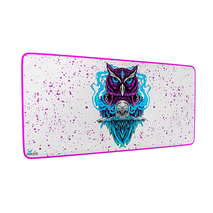 Mouse pad Maze NIGHT OWL-W White 3XL - img.1