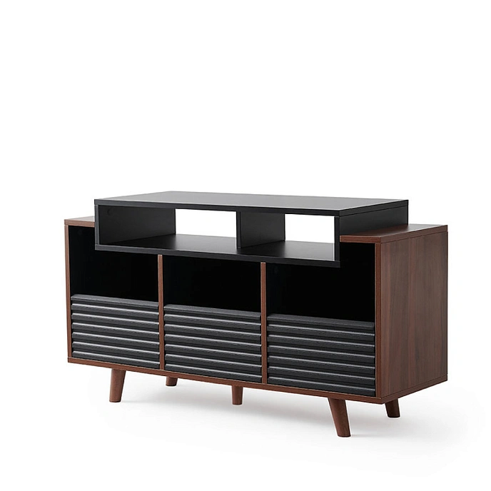 Hi-Fi Stand NorStone Oslo Vinyl 1200 Black/Walnut - img.1