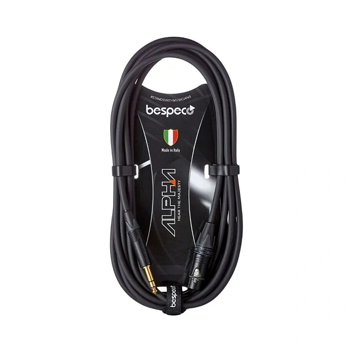 Cable Bespeco AHSMA300 XLR – 6.3mm 3.0m - img.1