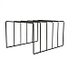 Vinyl record stand MJI Audio Vinyl Records Holder R25 Black - img.1
