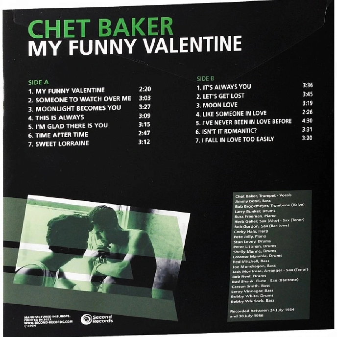 Vinyl Record Chet Baker - My Funny Valentine (Green Vinyl) LP - img.2
