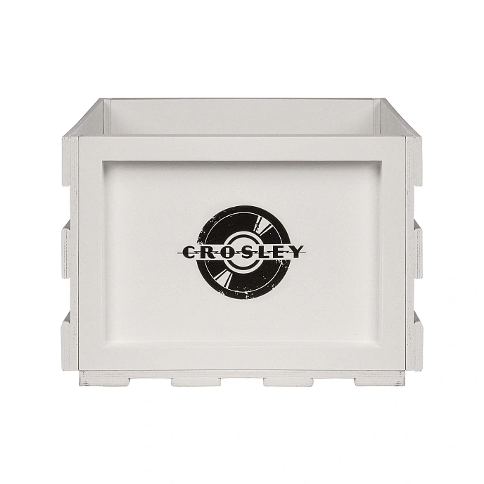 Vinyl Storage Box Crosley Record Storage Crate white - img.1