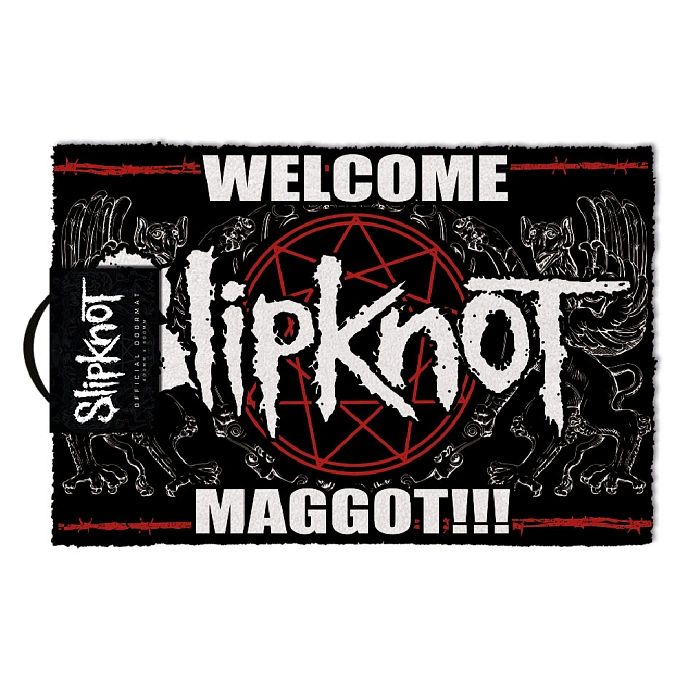 Floor mat Pyramid Slipknot Welcome Maggot (Doormat) Black/White 40x60cm - img.0