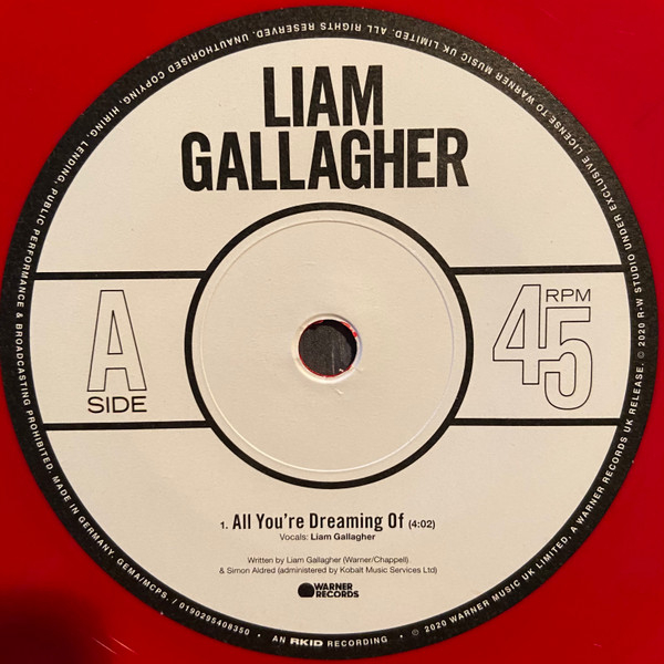 Vinyl Record Liam Gallagher - All You're Dreaming Of... (Red) LP - img.2