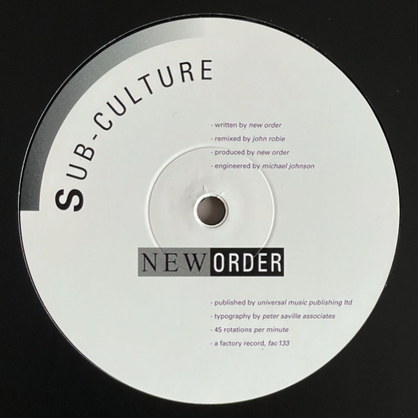 Vinyl Record New Order - Sub-Culture LP - img.3