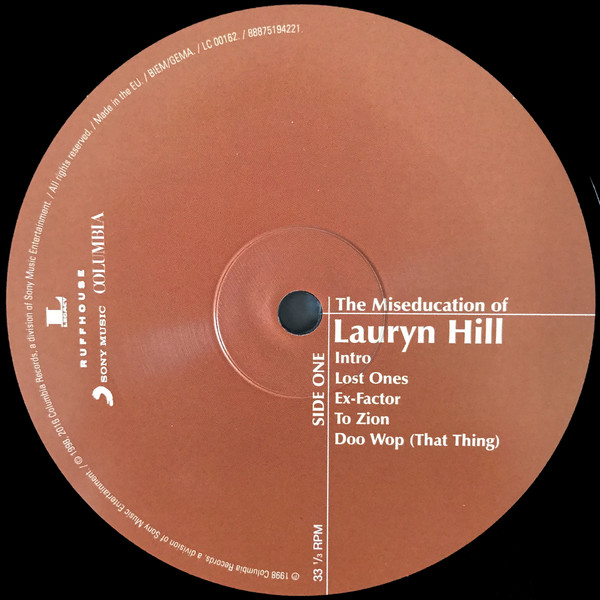 Vinyl Record Lauryn Hill - The Miseducation Of Lauryn Hill - img.2