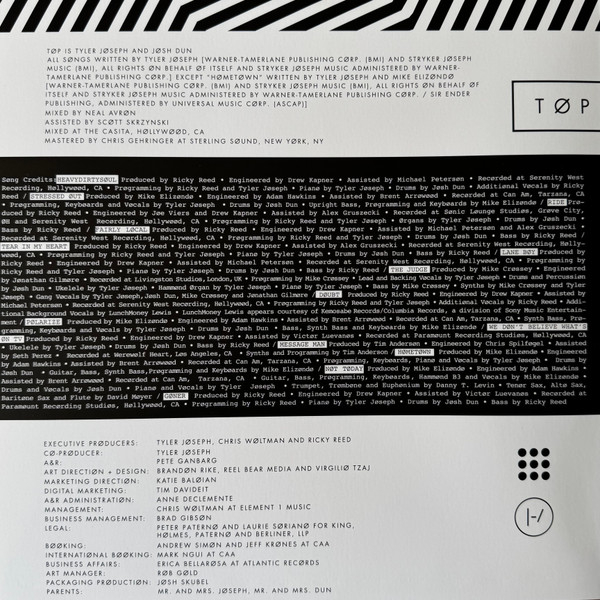 Vinyl Record Twenty One Pilots – Blurryface (10 Year Anniversary Burgundy Splatter) - 2LP - img.3