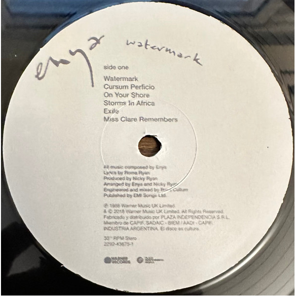 Vinyl Record Enya – Watermark LP - img.5