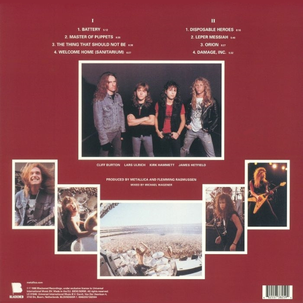 Vinyl Record Metallica – Master Of Puppets (Remaster 2017) LP - img.1