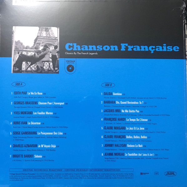 Vinyl Record Various – Chanson Française - Classics by the French Legends LP - img.1