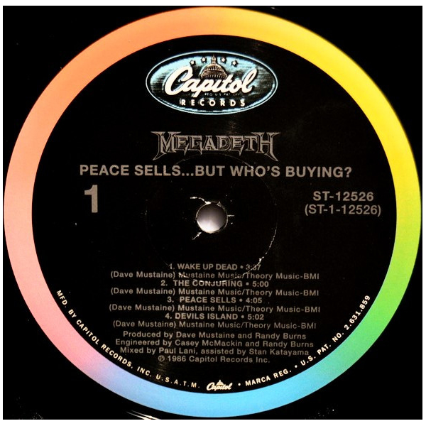 Vinyl Record Megadeth - Peace Sells...But Whos Buying? LP - img.2