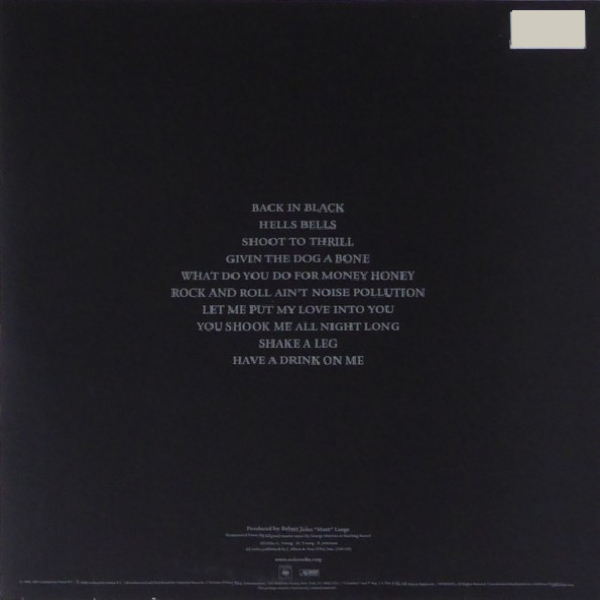 Vinyl Record AC/DC - Back In Black LP - img.2
