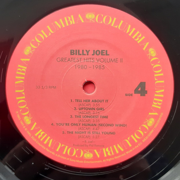 Vinyl Record Billy Joel - Greatest Hits Volume I & Volume II - 2LP - img.8