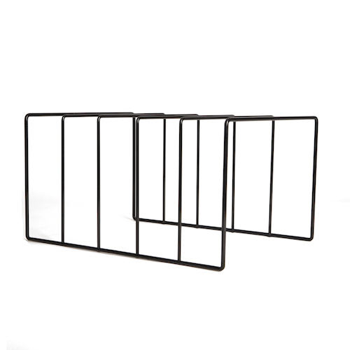 Vinyl record stand MJI Audio Vinyl Records Holder R25 Black - img.3