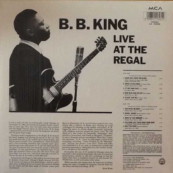 Vinyl Record B.B. King - Live At The Regal - img.1