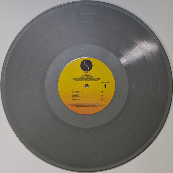 Vinyl Record Madonna – Like A Prayer - Silver - LP - img.2