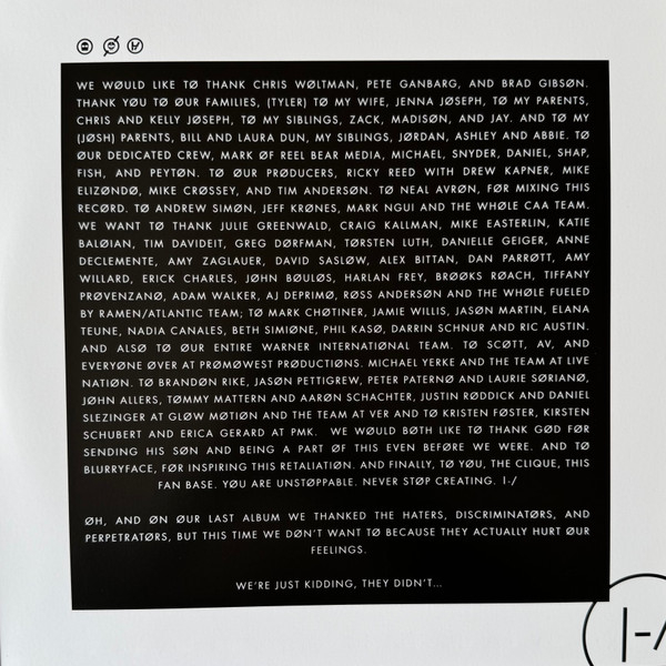 Vinyl Record Twenty One Pilots – Blurryface (10 Year Anniversary Burgundy Splatter) - 2LP - img.4