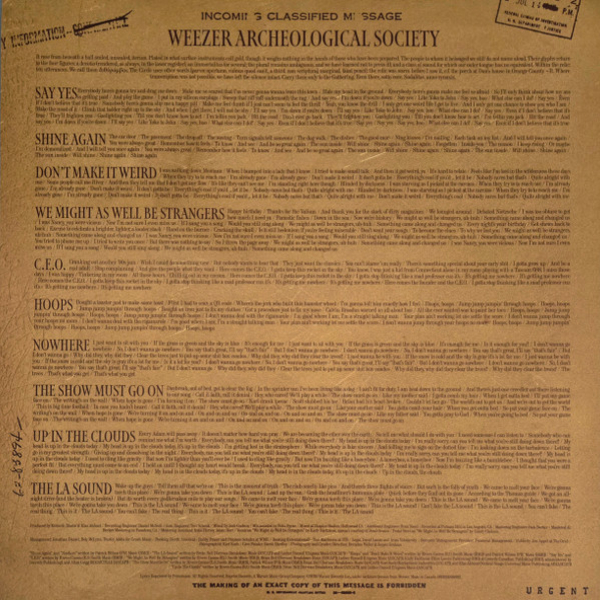 Vinyl Record Weezer - Weezer (Golden Galaxy Vinyl) LP - img.6
