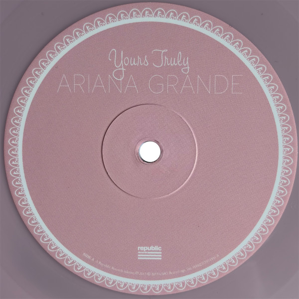 Vinyl Record Ariana Grande - Yours Truly (Pink&Gray Swirl) - LP - img.5
