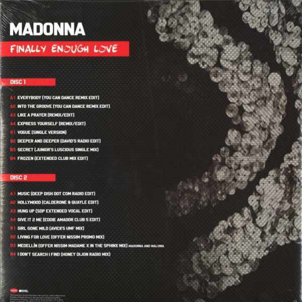 Vinyl Record Madonna - Finally Enough Love (Red, Limited) - 2LP - img.3