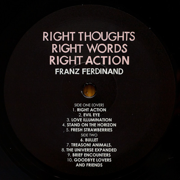 Vinyl Record Franz Ferdinand - Right Thoughts, Right Words, Right Action - (180g) LP - img.5