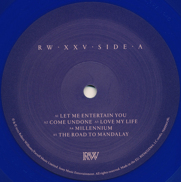 Vinyl Record Robbie Williams – XXV - Blue - 2LP - img.2