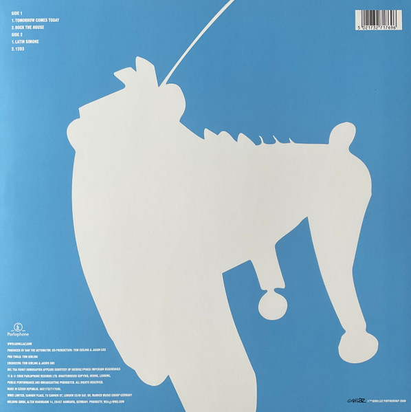 Vinyl Record Gorillaz – Tomorrow Comes Today - White & Blue - LP - img.1