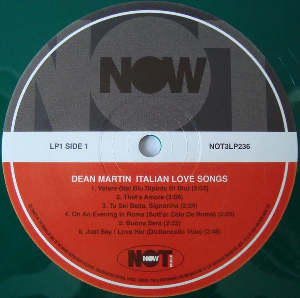 Vinyl Record Dean Martin - Italian Love Songs LP - img.2